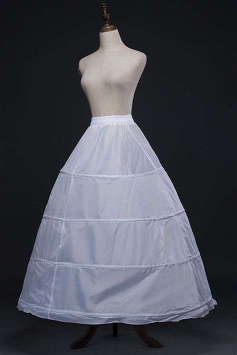 Buy YULUOSHA Women Crinoline Petticoat 4 Hoop A-line Skirt Slips Floor ...