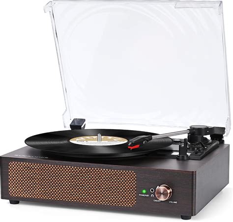 Buy Record Player Vinyl Vintage Player Built-in Stereo Speakers ...