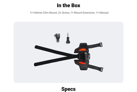 Helmet Chin Mount – Insta360