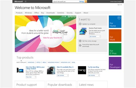 预览，微软官网 Microsoft.com 新设计 | LiveSino 中文版 - 微软信仰中心