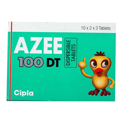 Azee DT 100 mg Tablet 3's Price, Uses, Side Effects, Composition ...