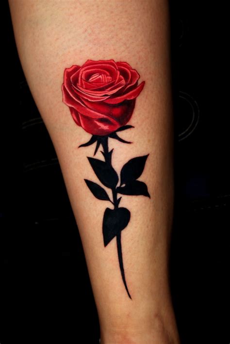 Rose tattoo. Love it. Tattoo & Photo crd: Jeremy Brown. | Rose tattoos ...