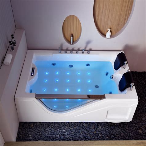 2 Person Big Size Hydro Massage Bathtub Rectangle Freestanding ...