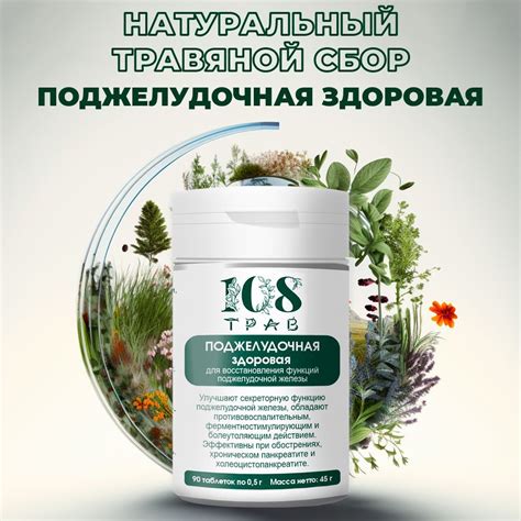 Травяной сбор для поджелудочной железы, ферменты для пищеварения ...
