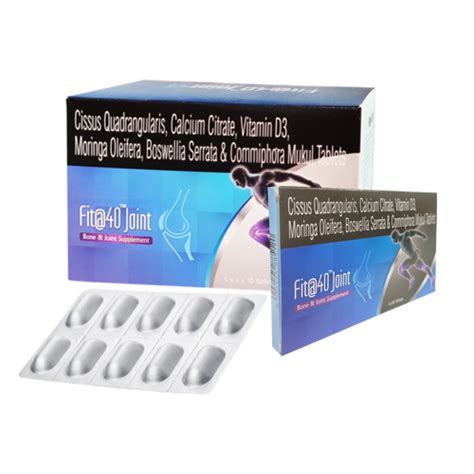 Fit@40joint - Cissus Qusdrangularis, Calcium Citrate, Vitamin D3 ...