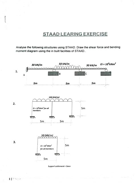 basic staad pro problems 的图像结果