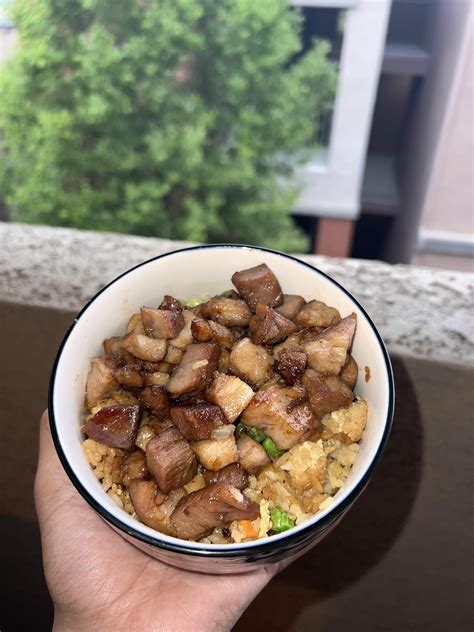 Meal 11 of 100 - pork belly fried rice : r/blackstonegriddle