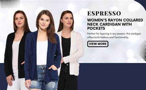 ESPRESSO Women's Rayon Open Neck Shrug (ESP-3050-S_Black_S) : Amazon.in ...