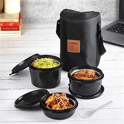 Buy MILTON Tasty 3 Stainless Steel Combo Lunch Box, 3 Containers (200 ...
