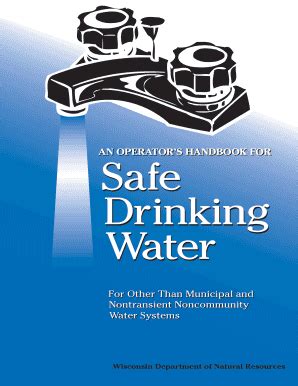 Fillable Online dnr wi An Operator's Handbook for Safe Drinking Water ...