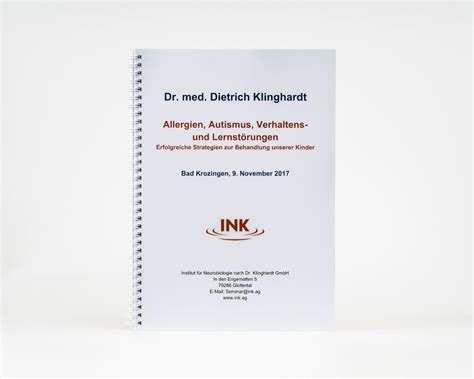 Skript - Autismus, 2017 – INK - Institut für Neurobiologie nach Dr ...