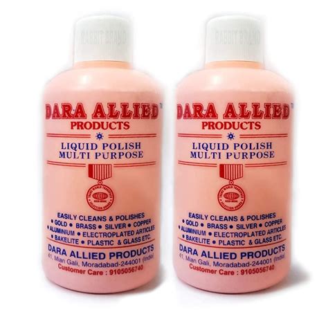 RABBIT BRAND Dara Allied Liquid Metal Polish Used for Brass, Aluminum ...