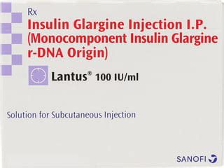 Lantus 100IU/ml Solution For Injection: Uses, Side Effects, Price ...