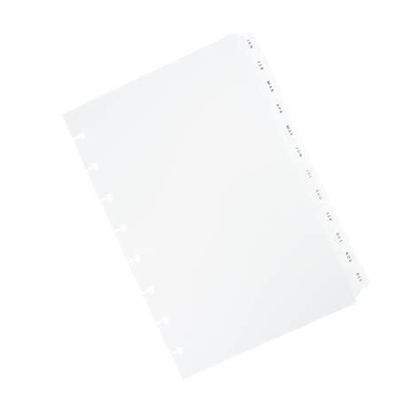 Monthly Side Tab Planner Dividers | Sans Style | Cloth & Paper – CLOTH ...