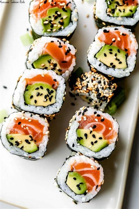 Avocado Salmon Rolls | RecipeCoo