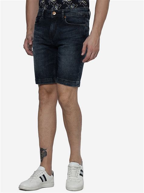 JadeBlue Men's Slim Fit Cotton Shorts - Stylish and Comfortable Denim ...
