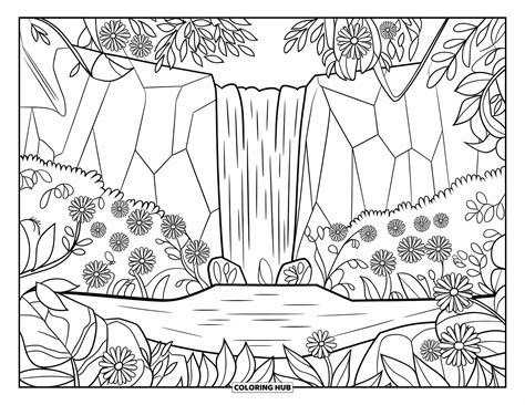 Nature Coloring Pages 的图像结果