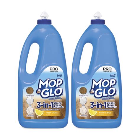 Mop & Glo Multi-Surface Floor Cleaner, Fresh Citrus Scent, 64 Oz Pack ...