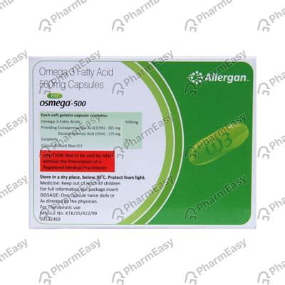 Osmega 500 MG Capsule (30): Uses, Side Effects, Price & Dosage | PharmEasy