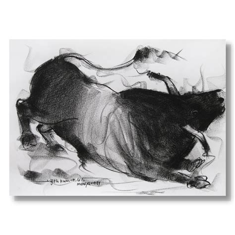 Bull Drawing-024 – SUJITH KUMAR GS MANDYA Art Studio Gallery (SKGSM Art ...
