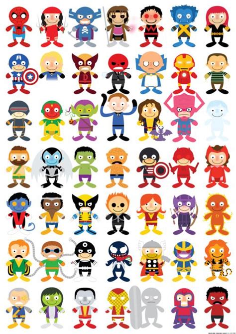 Draw so Cute Marvel Characters 的图像结果