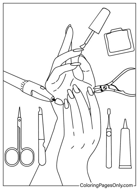 Nail Coloring Page