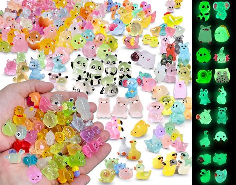 Amazon.com: SparkleFab Mini Resin Animals Variety Pack 200 Pcs Luminous ...