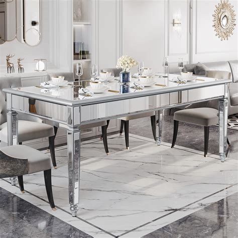 Mirrored Dining Room Tables