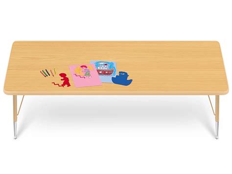 Natural Adjustable Rectangular Table - 30" x 72" at Lakeshore Learning