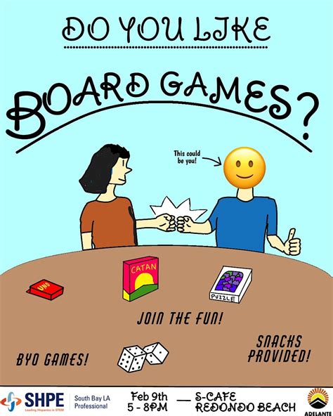Board Game Night with SHPE SBLA!, S-Cafe, Redondo Beach, 9 February ...