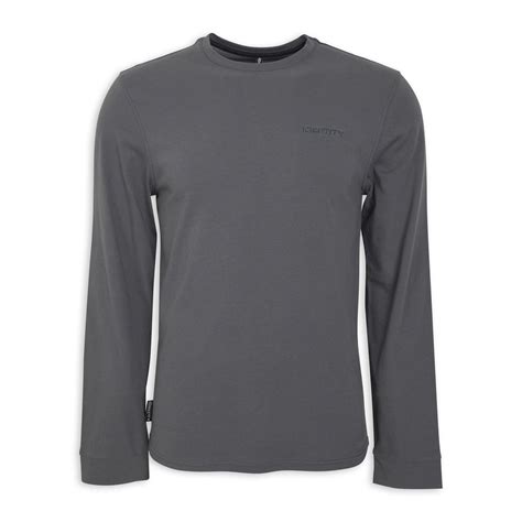 Grey Long Sleeve T-shirt (3157804) | Identity