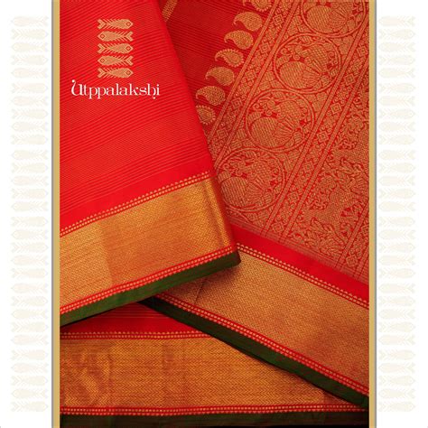 RED VAIRA OOSI WITH ANNAM, PAISLEY AND MORE || BRIDAL SAREE || UTPPALA