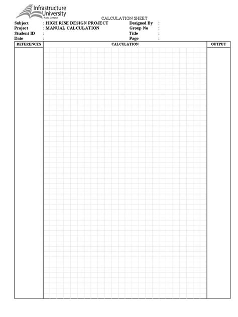 Image result for Example PDF Form of Calculation