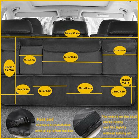 Buy Car Cargo Net Trunk Organizer Hanging Back seat Storage Organizer ...
