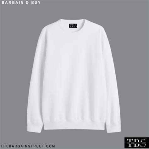 White Sweatshirt Regular Fit – TBS-THEBARGAINSTREET