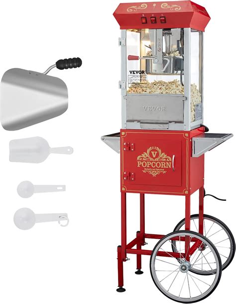 Amazon.com: VEVOR Commercial Popcorn Machine, 8 Oz Kettle, 850 W ...