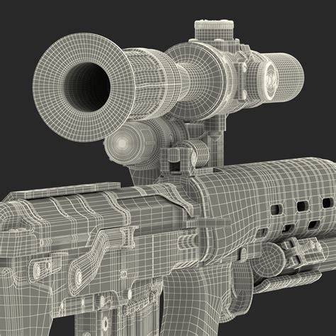 3D Russian Sniper Rifle Dragunov SVU model | 3D Molier International