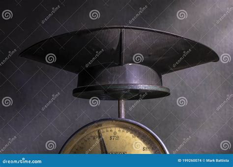 Still Life of a Vintage Scale To Measure Penny Weight. Stock Photo ...