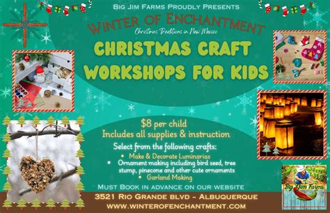 Christmas Craft Workshop for Kids at Big Jim Farms, 3521 Rio Grande ...