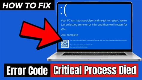 Image result for Blue Screen Error Critical Process Died