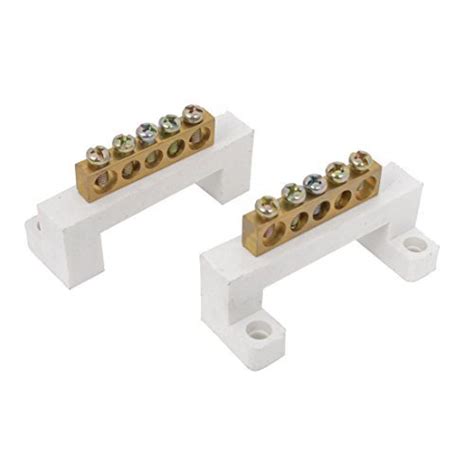 Alcoa PrimeScrews Installation 5 Hole Copper Tone Wire Terminals Block ...