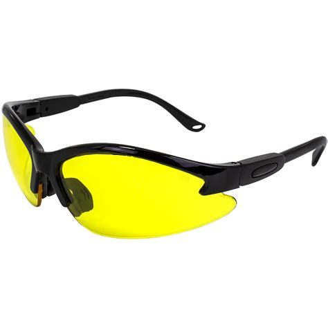 Global Vision Couyt Cougar Safety Glasses With Yellow Tint Lenses And ...