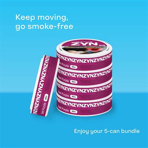Buy ZYN DARK PURPLE 3mg Can Bundle - Tobacco-free Nicotine Pouches ...