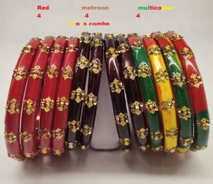 Radha Rani kangan Glass Enamel Bangle Price in India - Buy Radha Rani ...