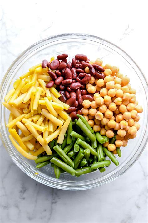 Sweet and Tangy Three Bean Salad Recipe - foodiecrush
