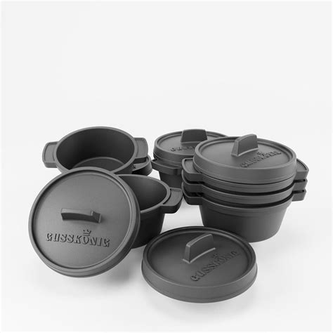 Gusskönig 6er Mini Dutch Oven-Set Rezeptbuch | Kaufland.de