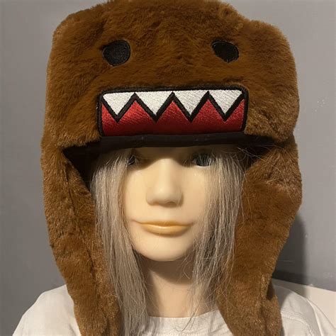 Brand New Y2K Fluffy Domo Kun Hat – Unisex – One... | Depop