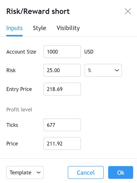 Trading View Setting Short Position 的图像结果