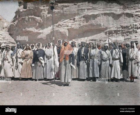 Quweira, Arabia (present-day Jordan) Fighters of the Arab forces of the Kingdom of Hejaz ...