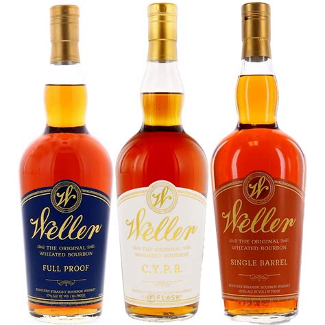 The Best of Weller- Full Proof, CYPB, & Single Barrel Bourbon Bundle